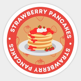 Strawberry pancakes Sticker